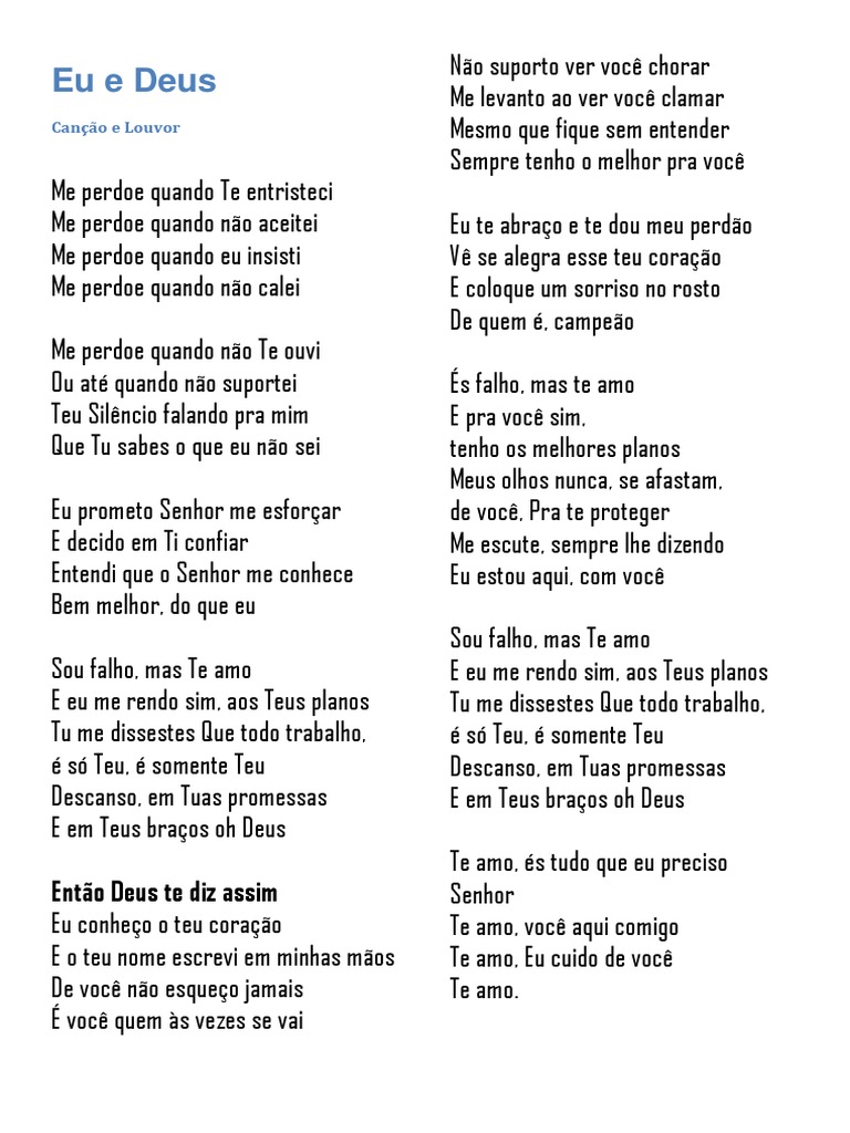 Letras Musica Trabalho, PDF