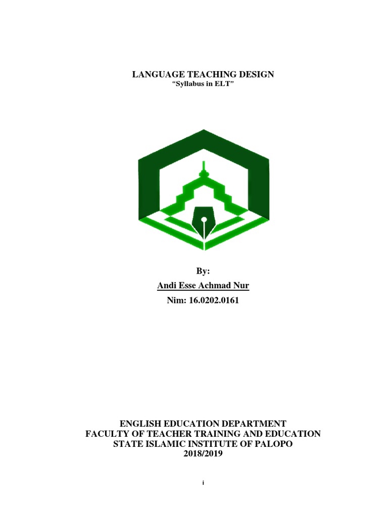 Language Teaching Design: 