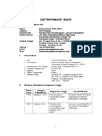 Daftar Riwayat Hidup