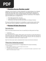 Unit - I: Random Access Machine Model