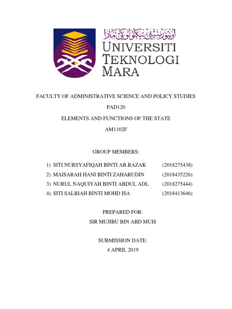 Assignment Pad120 Pdf Sovereign State Sovereignty