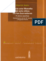 Mijaíl M. Bajtin-Hacia Una Filosofía Del Acto Ético. de Los Borradores y Otros Escritos-Anthropos (1997) PDF
