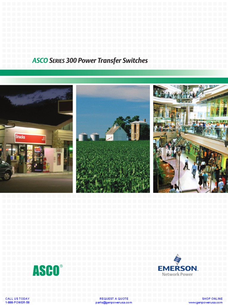 Datasheet Asco Automatic Transfer Switch Ats Series 300 | PDF | Switch ...