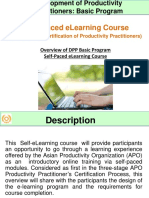 Overview of DPP Basic Program Self-Paced Elearning Course