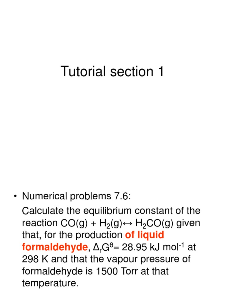 Tutorial Section 1 | PDF