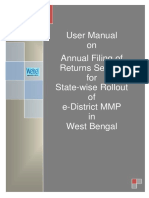 WB EDistrict User Manual Applicant Annual Filing of Returns 0.3 7apr15