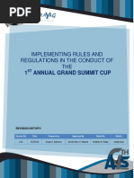 Implementing Rules and Regulations in The Conduct of THE: 1 Annual Grand Summit Cup