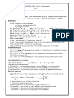 10th Class Maths Formulas