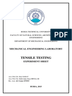 Tensile Testing: Mechanical Engineering Laboratory