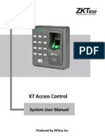 X7 Access Control System User Manual