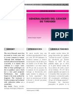 Generalidades Del Cancer de Tiroides