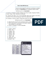 Short Code SMS Service: Languages Supported