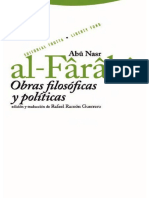 Abu Nasr Al Farabi Obras Filosoficas y Politicas