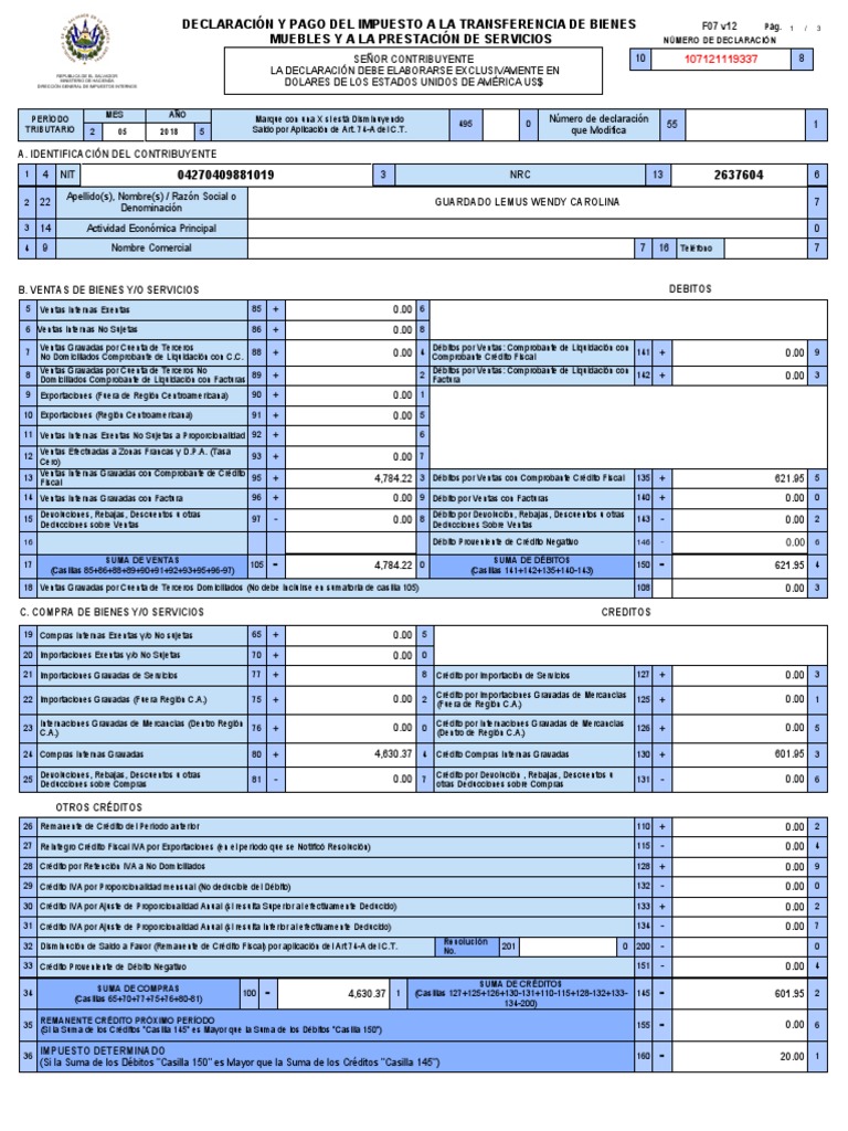 05 Iva 2018 | PDF | Impuesto al valor agregado | Impuestos
