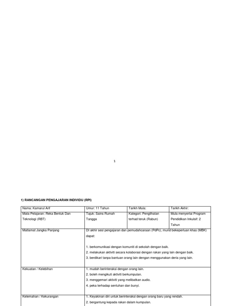 RPI Inklusif B3 | PDF