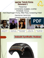 (PPT PTK Industri) - Kelompok 3 - Industri Kopi Instan, Synthetic Rubber, Foam PDF