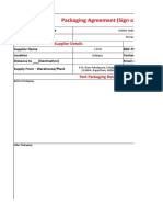 Packaging Agreement (Sign Off) : Supplier Details POC Details (From Supplier)