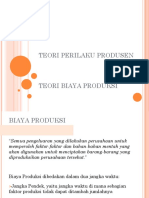 TEORI Tingkah Laku PRODUSEN