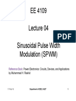 EE 4109 Sin Soidal P Lse Width Sinusoidal Pulse Width Modulation (SPWM)