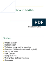 Introduction To Matlab - SKP