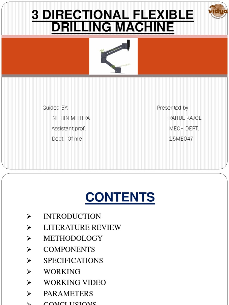 360º Flexible Drilling Machine Design | PDF | Drill | Drilling