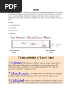 Characteristics of Laser Light: Coherent