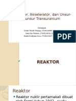 Fix Reaktor, Akselerator, Dan Unsur-unsur Transuranium