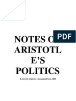 Jowett Notes On Aristotle's Politics