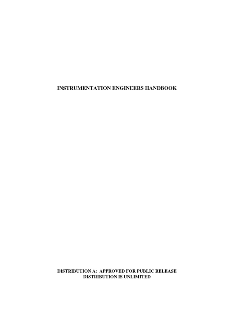 Instrumentation Handbook PDF PDF Flow Measurement Electronics