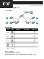 Lab 3.5.2: Subnetting Scenario 1: Topology Diagram