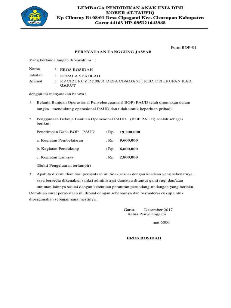 Form Bop 1 | PDF