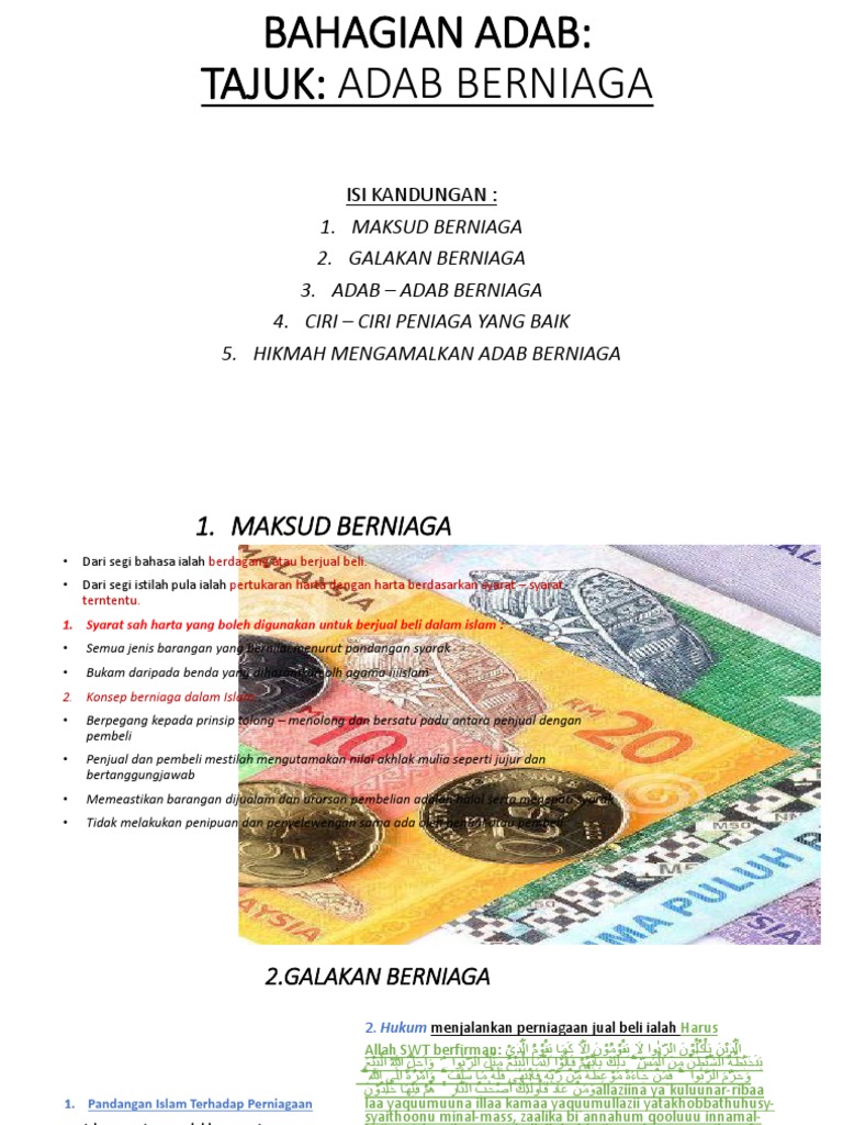 Agama Bab Adab Berniaga Pdf