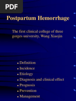 Postpartum Hemorrhage: The First Clinical College of Three Gorges University, Wang Xiaojin