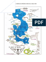 MAPA DE LA CUENCA DE MÉXICO HACIA EL SIGLO XVI