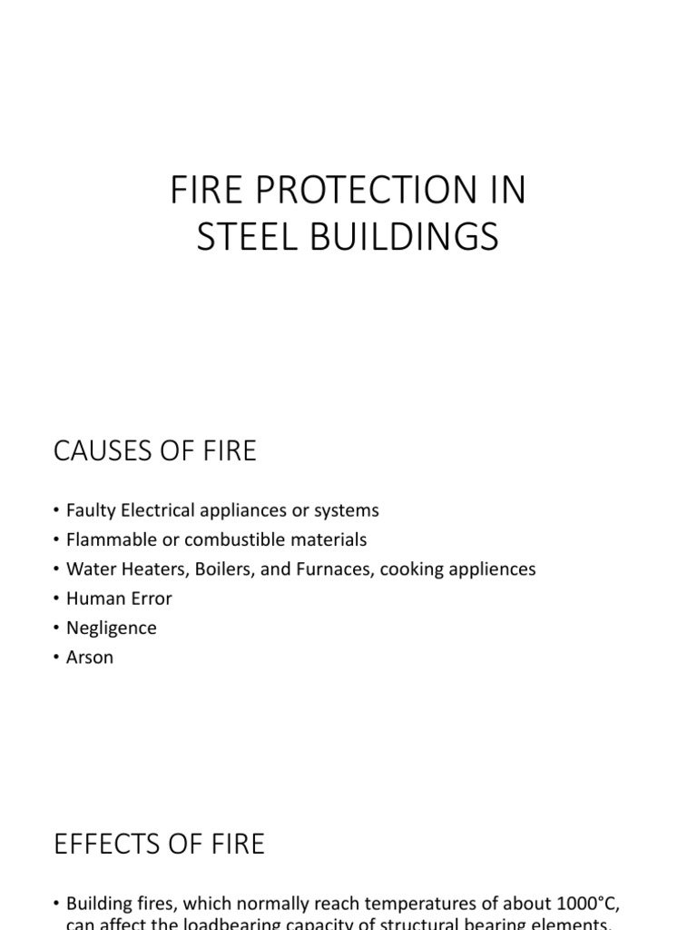 Fire Protection Strategies for Steel Buildings | PDF | Fires ...