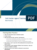 Call Center Agent Training: Best Practice