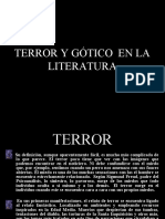 TERROR y GÓTICO  EN LA LITERATURA