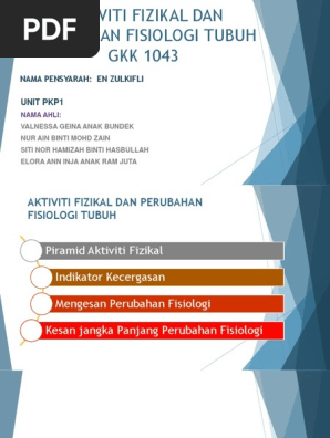 Aktiviti Fizikal Dan Perubahan Fisiologi Tubuh Pj Pdf