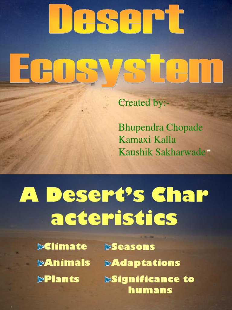 presentation on desert environment