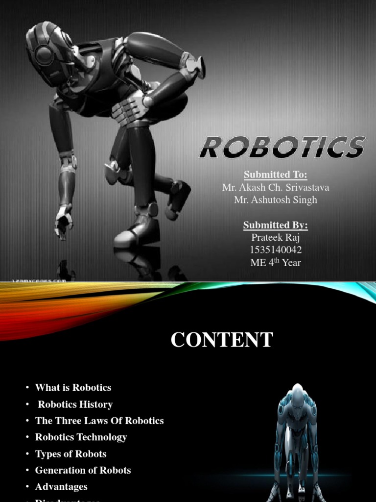 Overview of Robotics Concepts | PDF | Robot | Robotics