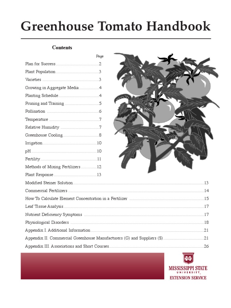 Greenhouse Tomato Handbook Tomato Greenhouse