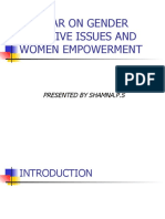 Seminar On Gender Sensitive Issues and Women Empowerment