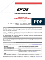 Manual EPOS2 ApplicationNotesCANopen