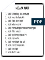 Budaya Malu