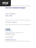 Internal Combustion Engine: Course No: M02-052 Credit: 2 PDH