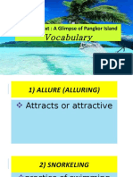 Reading Text: A Glimpse of Pangkor Island: Vocabulary