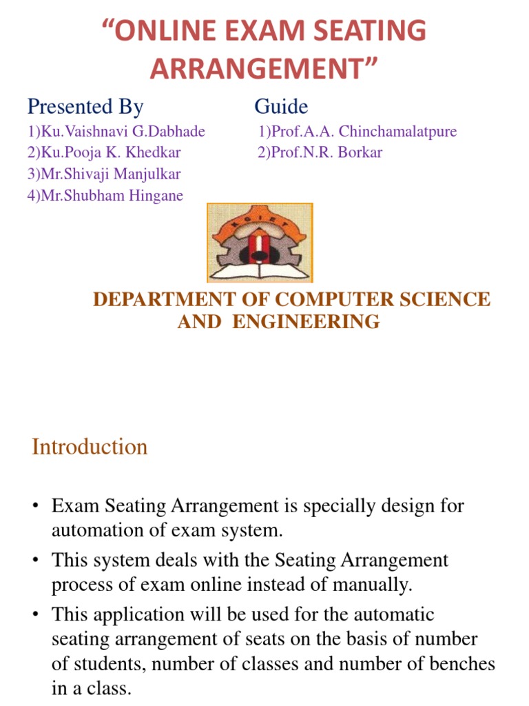 Exam Seating Arrangment | Download Free PDF | Test (Assessment ...