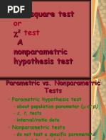 Chi-Square Test A Nonparametric Hypothesis Test