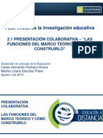 2.1 PRESENTACIÓN COLABORATIVA - "LAS FUNCIONES DEL MARCO TEÓRICO Y CÓMO CONSTRUIRLO" - Pacheco - Carlos