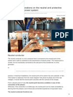 Essential Considerations on the Neutral and Protective Conductor in LV Power System